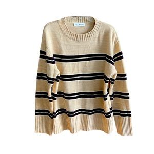 Shop Wanna B Sweater Size Large Beige stripe